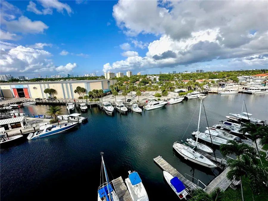 Waterway and marina in North Miami, Florida